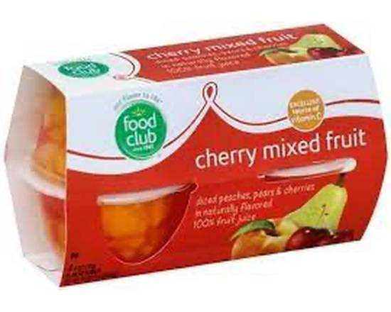 Food Club Cherry Mixed Fruit in 100% Juice 4-4 oz
