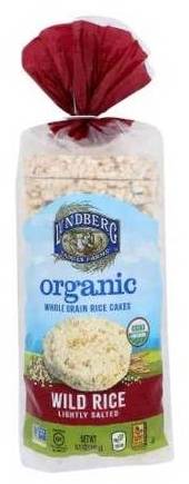 Lundberg Organic Whole Grain Rice Cakes Wild Rice Lightly Salted 8.5 oz