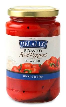 DeLallo Roasted Peppers in Water 12 oz