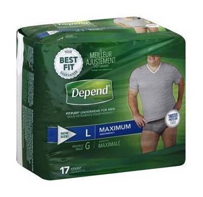 Depend Men Maximum Large 17 ct