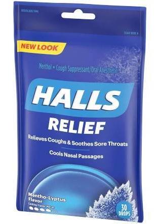 Halls Relief Mentho Lyptus 