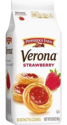 Pepperidge Farm Verona Strawberry Cookies 6 oz
