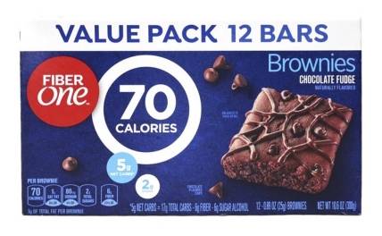 FiberOne Chocolate Fudge Brownies 70 Calories 10.5 oz