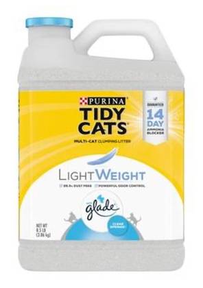 Purina Tidy Cats Lightweight Clumping Cat Litter with Glade 8.5 lbs