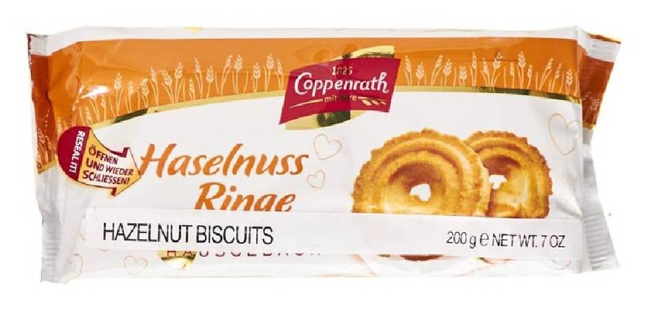 Coppenrath Hazelnut Ringe Biscuits 7 oz