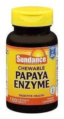 Sundance Vitamins Chewable Papaya Enzyme 100 ct