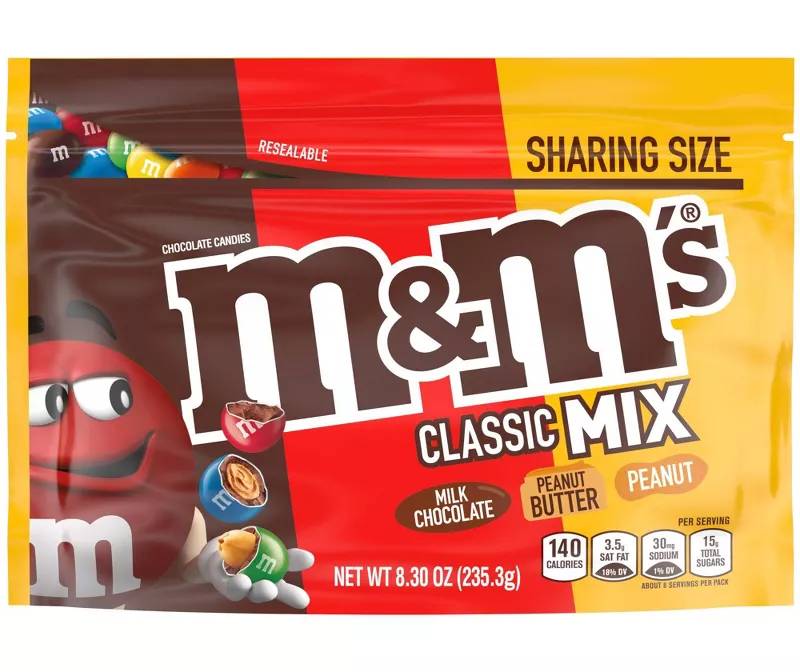M&M’s Classic Mix Share Bag 8.3 oz