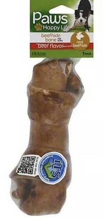 Paws Beefhide Bone with Beef Flavor