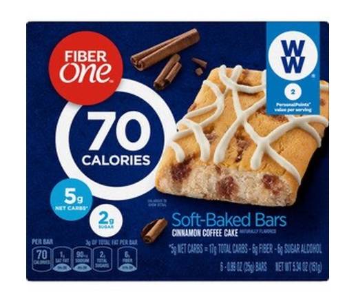 FiberOne Soft-Baked Bars Cinnamon Coffee Cake 70 Calories 5.34 oz