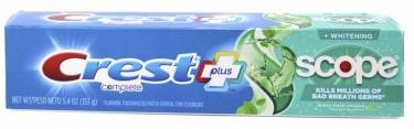 Crest Plus Whitening with Scope 5.4 oz