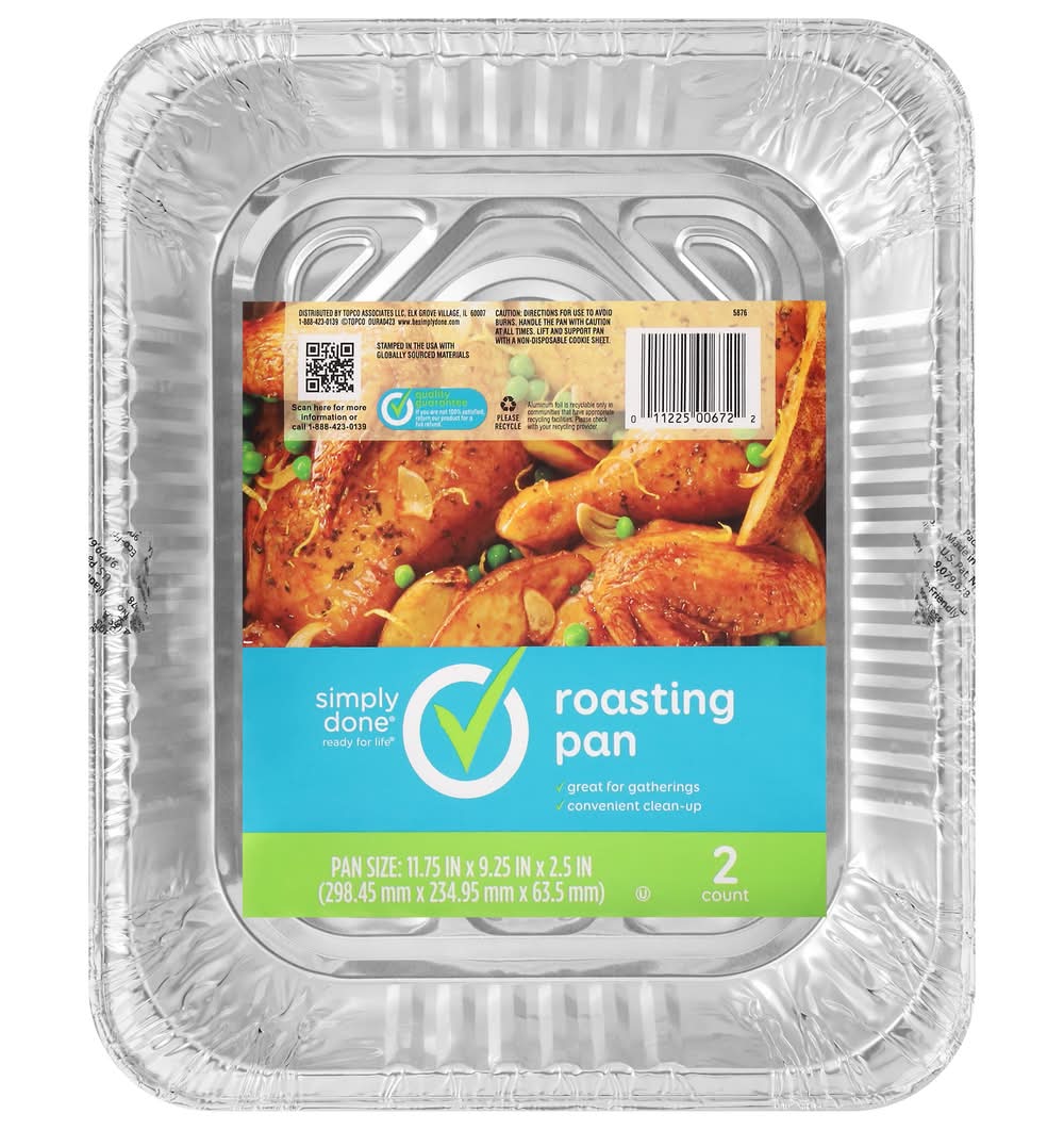 Simply Done Roasting Pan 2 ct