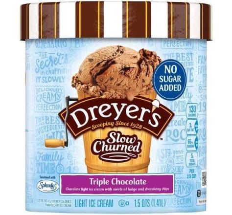 Edy’s Slow Churned NSA Triple Chocolate Ice Cream 1.5 qts
