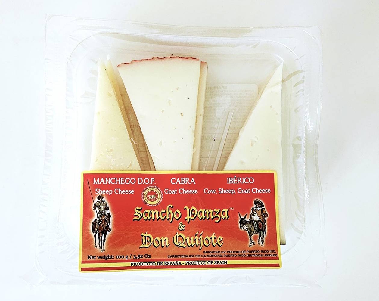 Sancho Panza & Don Quijote Variedad de 3 Quesos 3 ct