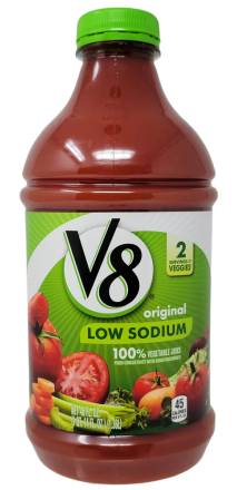 V8 Original 100% Vegetable Juice Low Sodium 46 oz