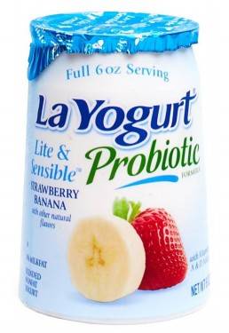 LaYogurt Probiotic Strawberry Banana Light 6 oz