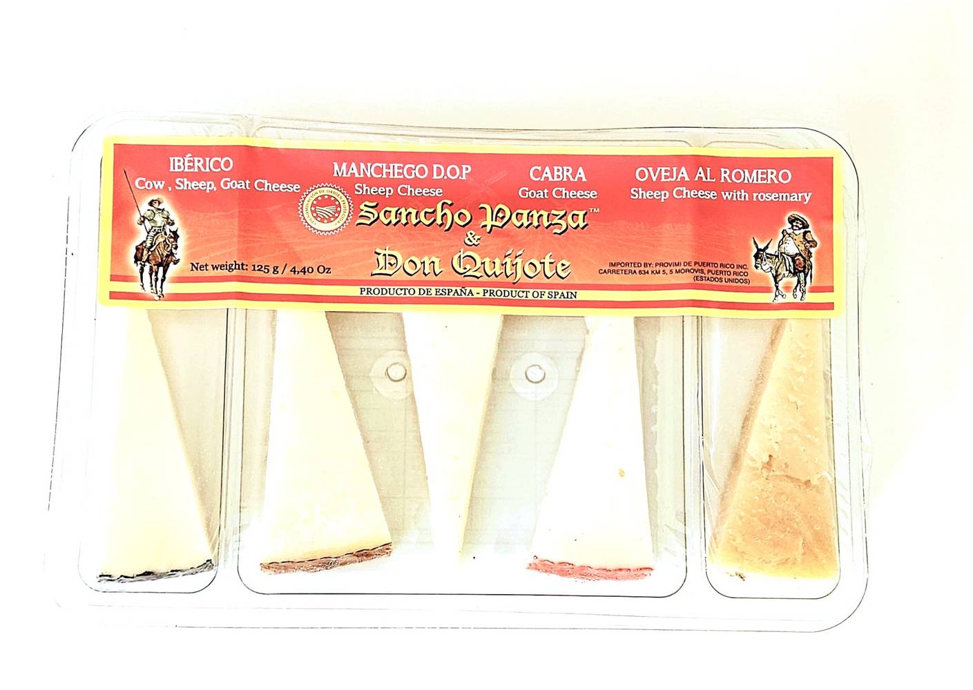 Sancho Panza & Don Quijote Variedad de 4 Quesos 5 ct