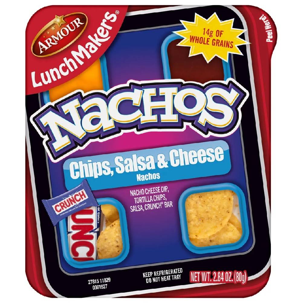 Armour Lunch Makers Nachos, Chips, Salsa and Cheese 2.84 oz