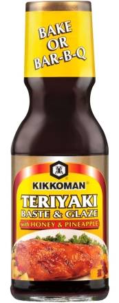 Kikkoman Teriyaki Baste & Glaze Sauce wit Honey & Pineapple 12 oz