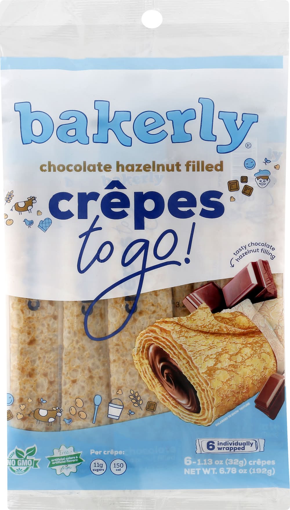 Bakerly Chocolate Crepes to Go 6.78 oz
