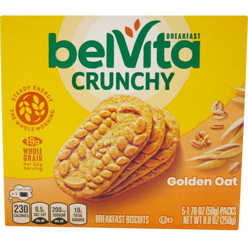 BelVita Crunchy Golden Oat Breakfast Crackers 8.8 oz