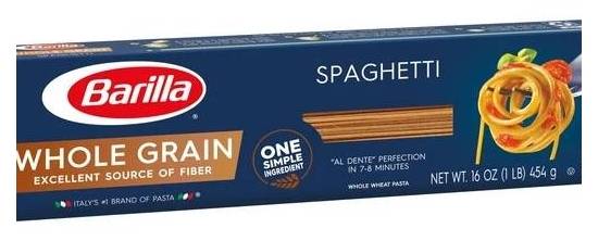 Barilla Whole Grain Spaghetti 16 oz
