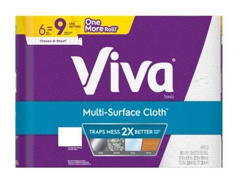 Viva Multi-Surface Paper Towels Select-a-Size 6 Rolls