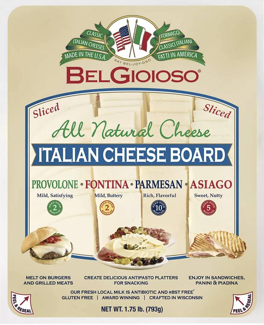 Belgioioso Italian Cheese Board 12 oz