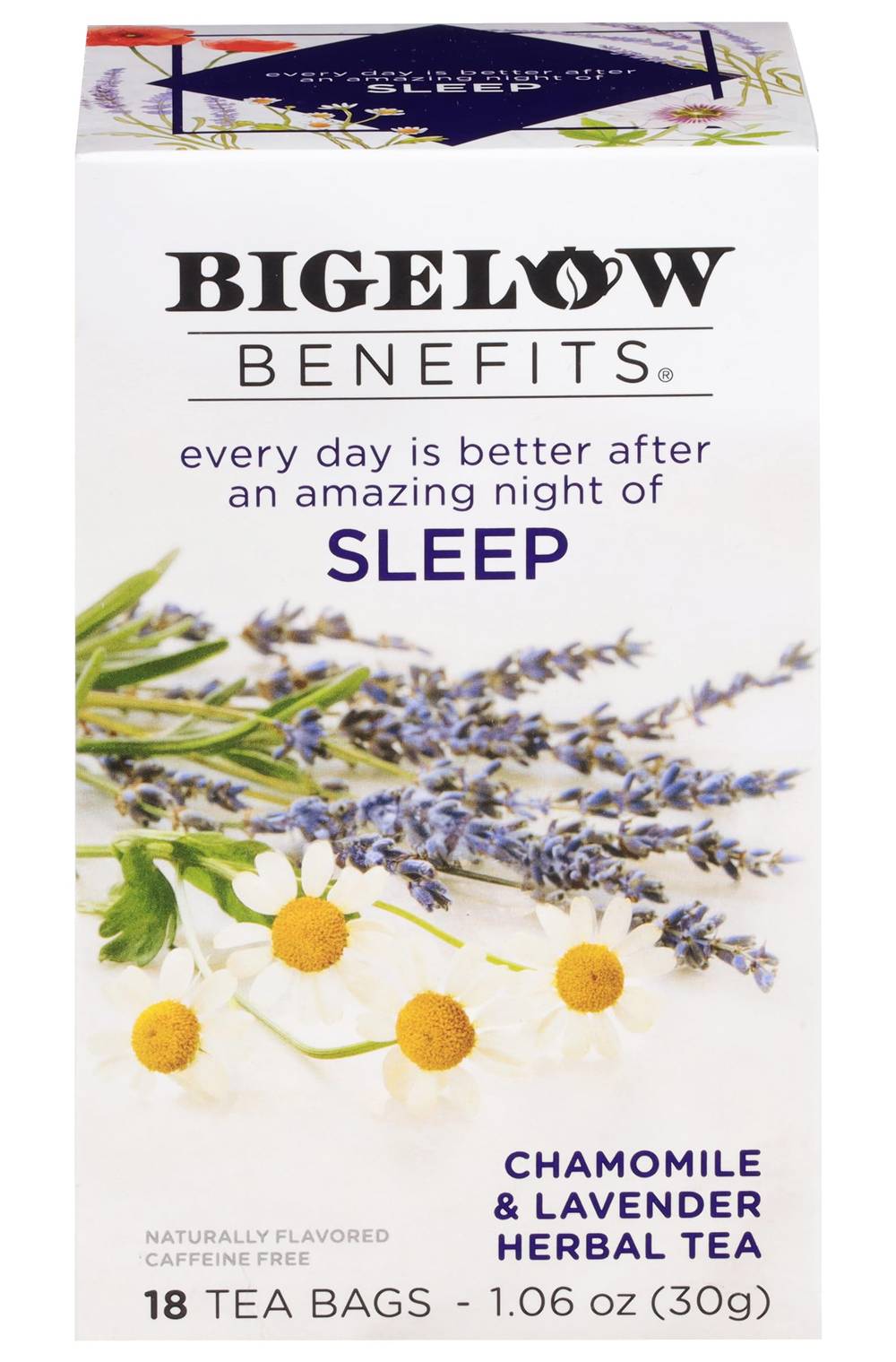 Bigelow Benefits Chamomile & Lavender Herbal Tea 18 ct