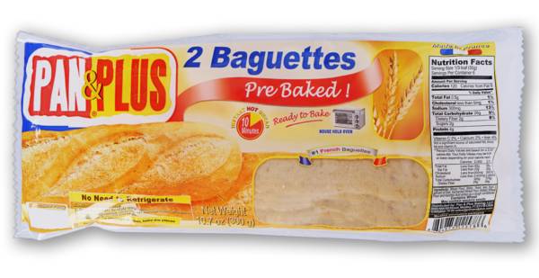 Pan & Plus Pre-Baked Baguettes 2 ct