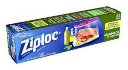 Ziploc All-Purpose Marinade Bags (1/2 Gallon) 24 ct