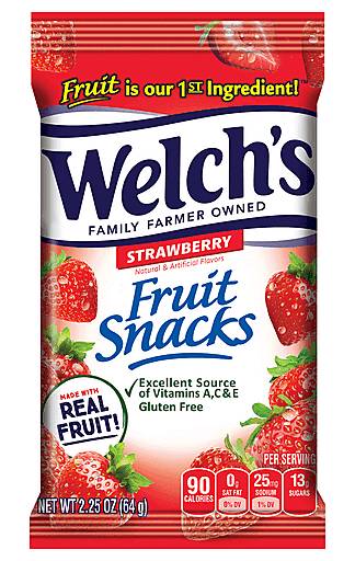 Welch’s Fruit Snacks Strawberry 2.25 oz