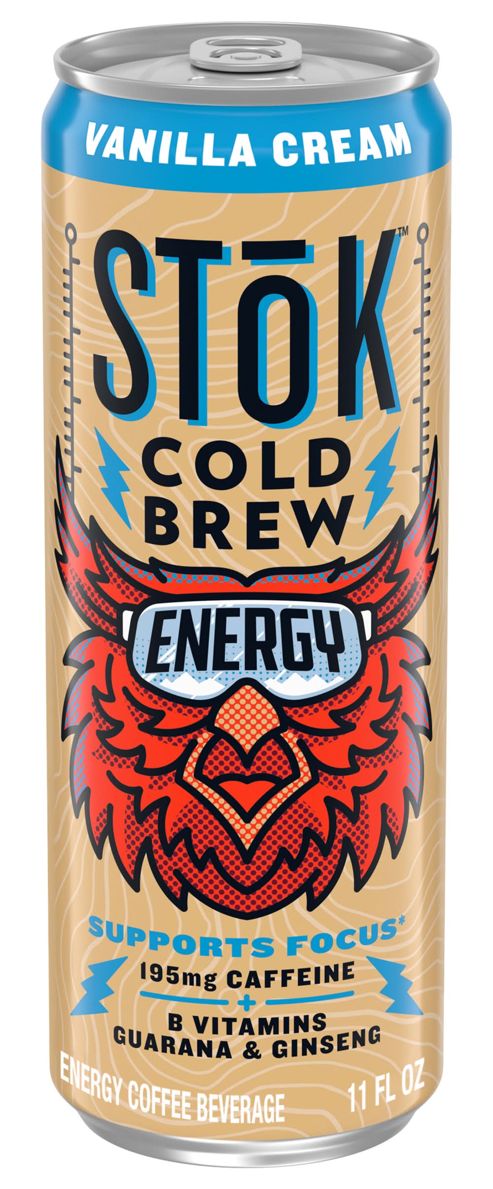 Stok Cold Brew Coffee Energy Vanilla Cream 11 oz