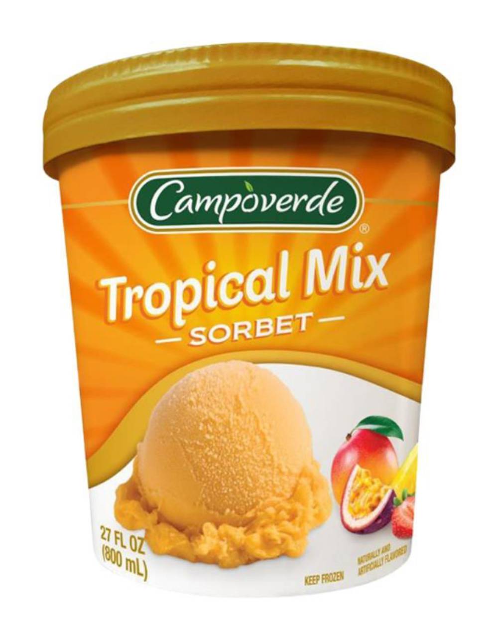 Campoverde Tropical Mix Ice Cream 27 oz