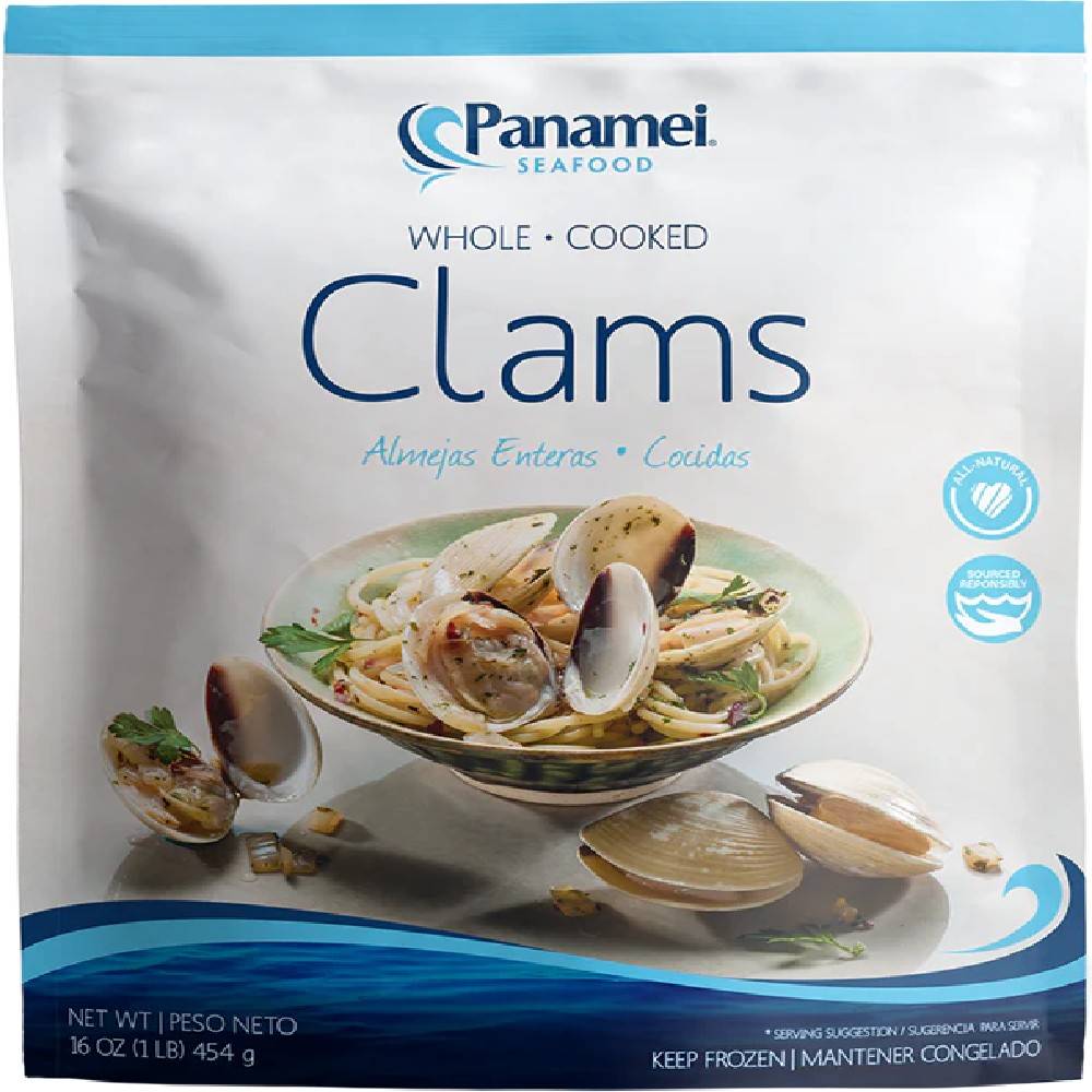 Panamei Whole Cooked Clams 16 oz