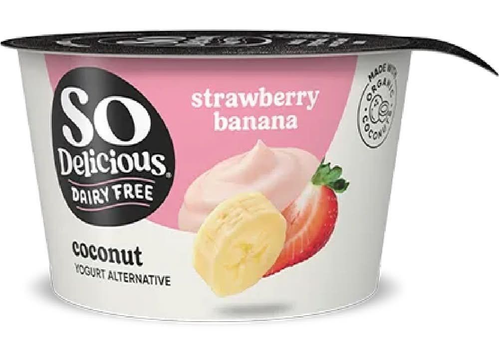SO Delicious Coconut Milk Yogurt Alternative Strawberry Banana 5.3 oz
