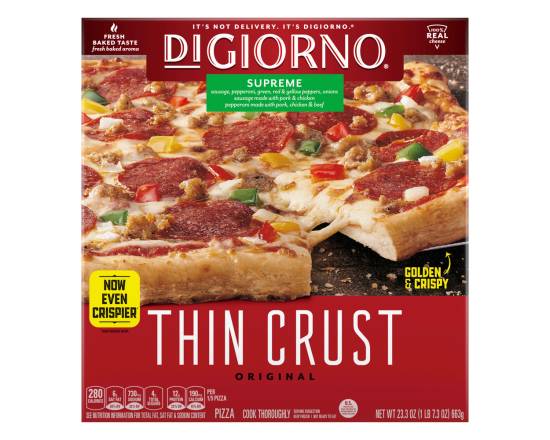 DiGiorno Supreme Thin Crust Pizza 24.8 oz