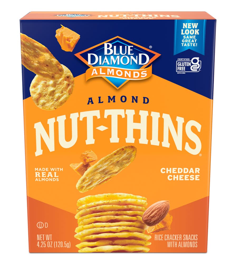 Blue Diamond Almond Nut-Thins Cheddar Cheese 4.25 oz