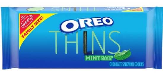 Mint Oreo Thins Family Size 13.10 oz