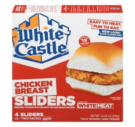 White Castle Chicken Breast Sliders 4 ct.