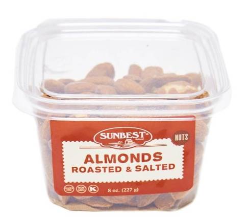 Sunbest Roasted & Salted Almonds 8 oz