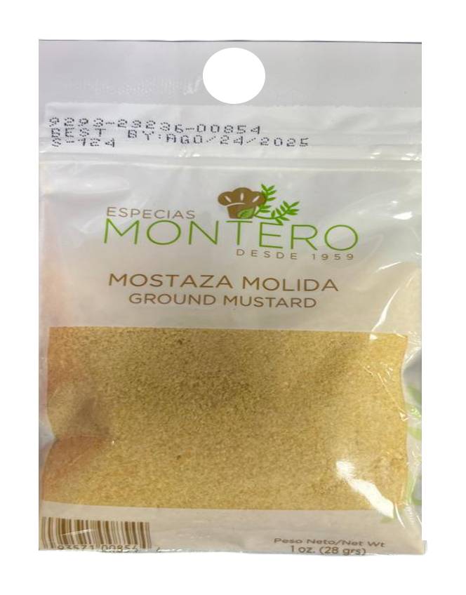 Montero Mostaza Molida 1 oz