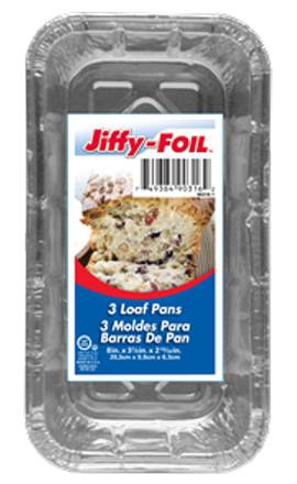 Jiffy Foil Loaf Pans 3 ct
