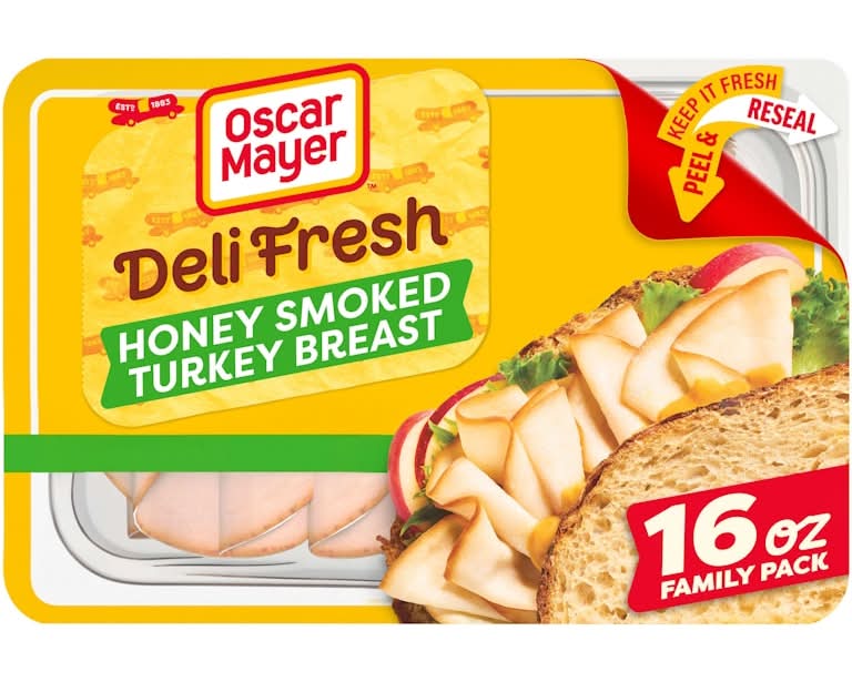 Oscar Mayer Deli Fresh FAMILY SIZE Honey Smoked Turkey Breast 16 oz
