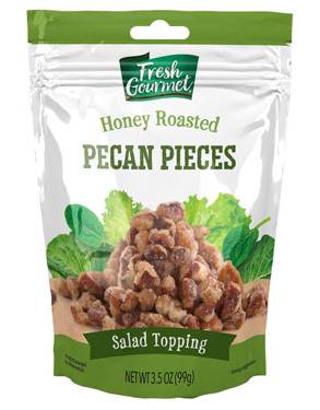 Fresh Gourmet Honey Roasted Pecan Pieces 3.5 oz