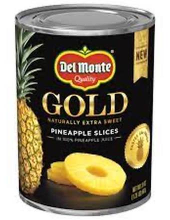 Del Monte Deluxe Gold Pineapple Slices 20 oz