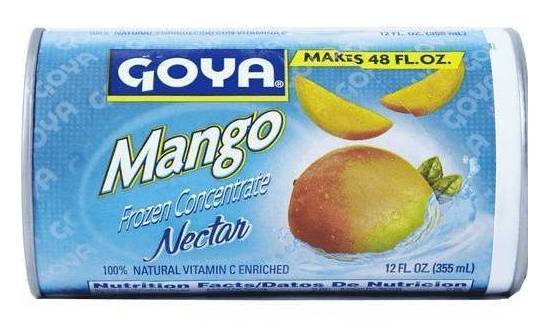 Goya Frozen Concentrate Mango Nectar  12 oz