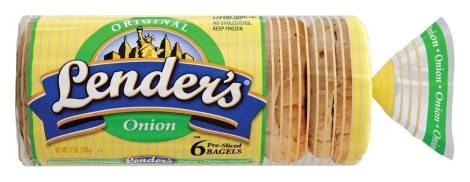 Lender's Original Onion Bagels 12 oz