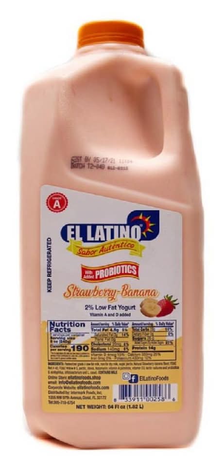 El Latino Strawberry and Banana Yogurt 64 oz
