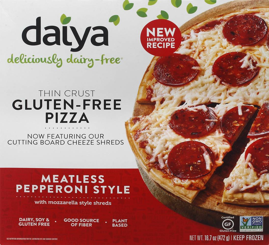 Daiya Meatless Pepperoni Thin Crust Pizza