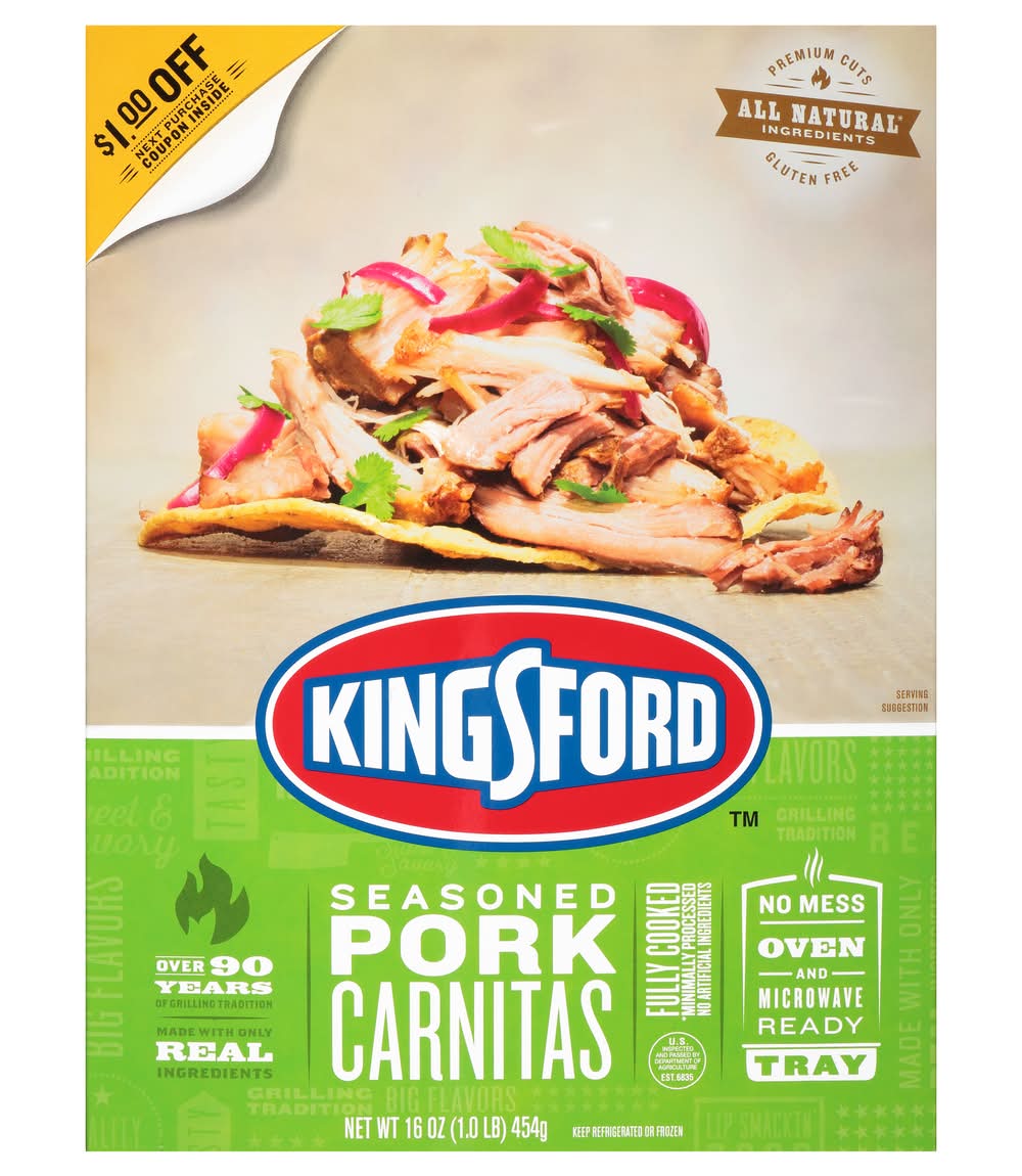 Kingsford Seasoned Pork Carnitas 16 oz